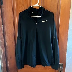 Nike men’s Dri-FIT Element Half Zip Running Top (Black)
